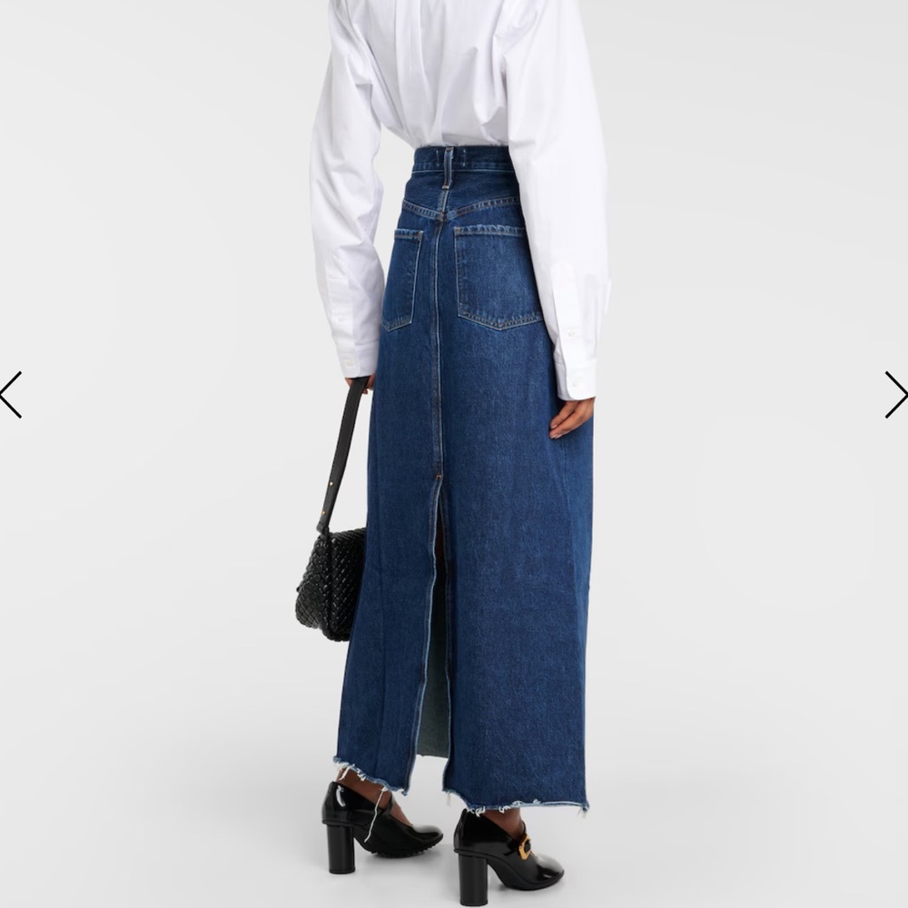 Agolde Hilla Denim Maxi Skirt